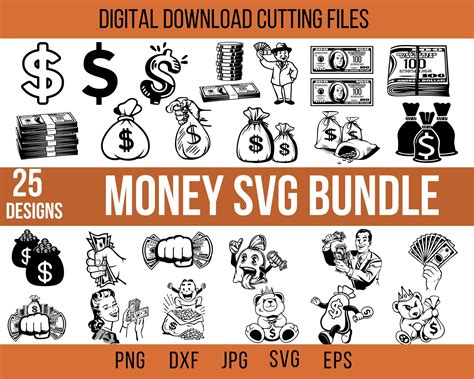 Money Clipart Dollar Sign Money Bank Svg Graphic Design Projects