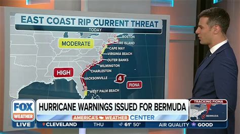 Deadly Hurricane Fiona Producing Large Waves Dangerous Rip Currents