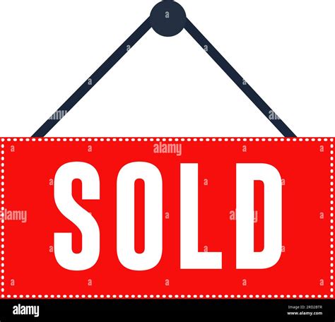 Sold Red Stamp Flat Vector Icon Stock Vector Image And Art Alamy