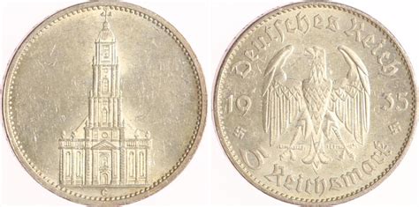 Drittes Reich Reichsmark E Garnisonkirche Ohne Datum Unc Ma Shops