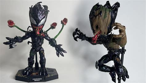 Venomized Groot Hot Toys Marvel Figure Unboxing And Review