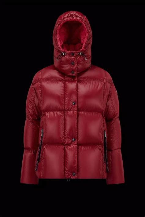 Piumino Corto Parana Rosso Bordeaux Piumini Corti Donna Moncler It