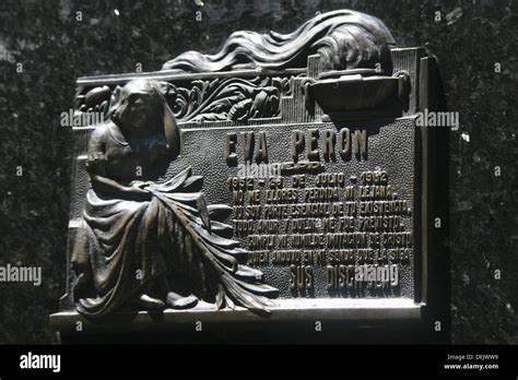 Eva Peron´s gravesite memorial Stock Photo - Alamy