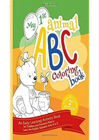 Download My First Animal Abc Coloring Book An Activity Book For