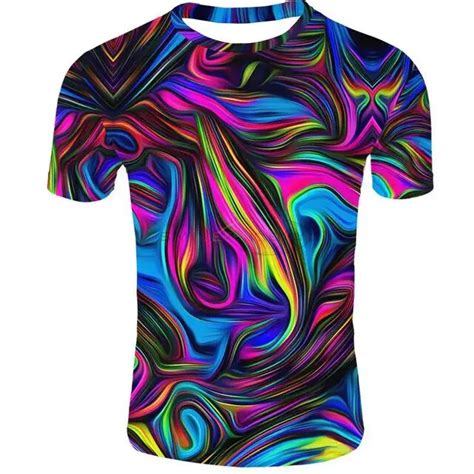 Novelty Colorful Art Summer 2019 Mens Fashion Streetwear 3d Graphic