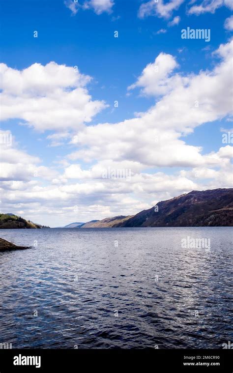 Beautiful Loch Ness Lake In The Scottish Highlands Scotland With