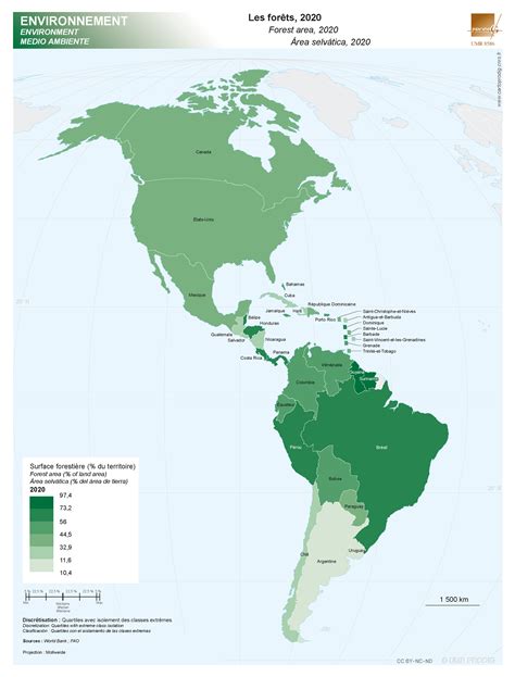 Surface forestière du territoire 2020 Cartoprodig Des cartes