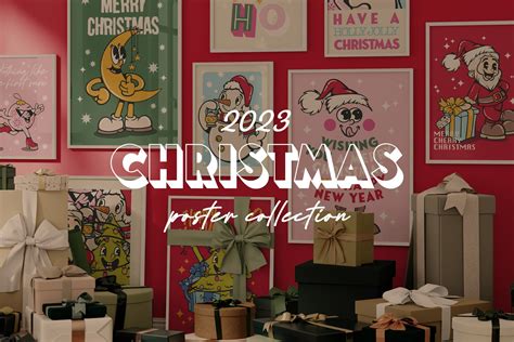 Christmas Poster Collection Graphics Creative Market