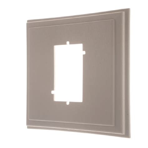 Builders Edge 7 62 In X 7 8 In Clay Vinyl Electrical Mounting Block In The Mounting Blocks