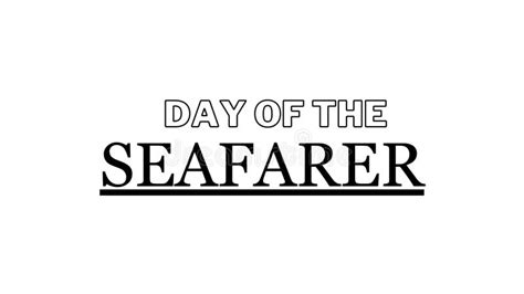 Day Of The Seafarer With White Background Stock Video Video Of Crew