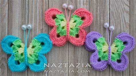 HOW To CROCHET SWEET SIMPLE BUTTERFLY DIY Tutorial Butterflies