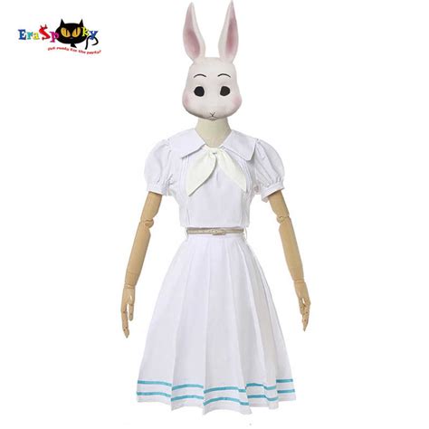 Beastars Haru Cosplay Costume White Dress White Rabbit Haru JK Uniform