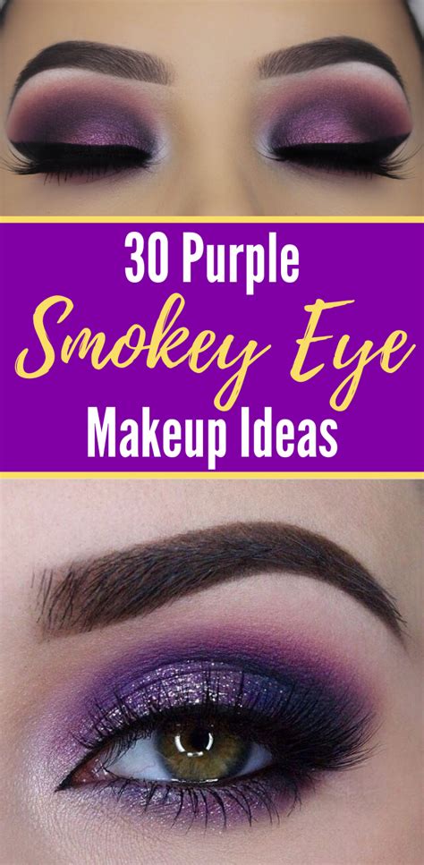 √ Dramatic Purple Eye Makeup