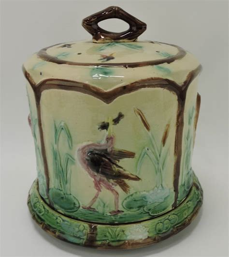 Forester Majolica Stork In Marsh Auction