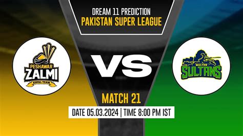 Pes Vs Mul Dream Prediction Fantasy Cricket Tips Probable Playing