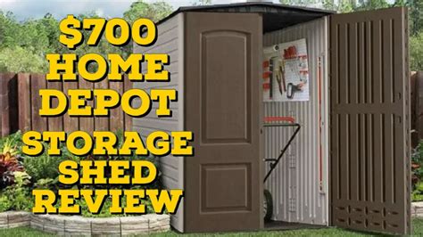 Home Depot Storage Shed Review Big Max X Ft Resin Storage