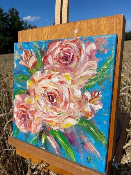 Roses Painting By Vira Savka Jose Art Gallery