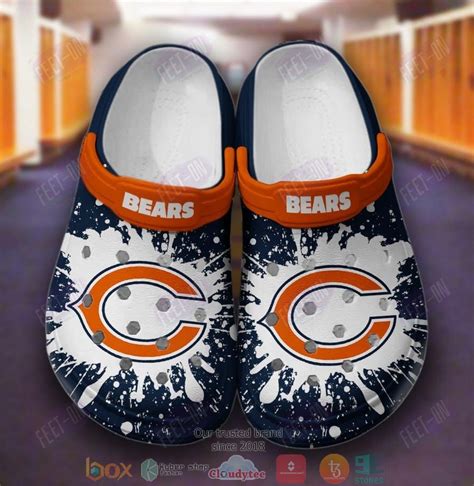 Hot Nfl Team Chicago Bears White Navy Crocs Shoes Express Your Unique