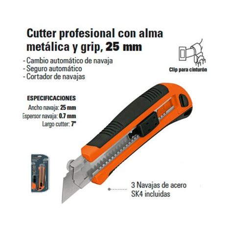 Compra En Linea Cutter Profesional Alma Metalica 25mm Truper En