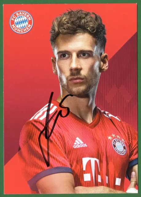 AUTOGRAMMKARTE LEON GORETZKA FC Bayern München 2018 2019 18 19