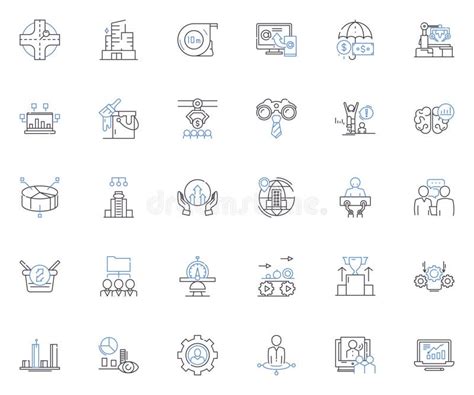 Repeatable Manufacturing Line Icons Collection Efficiency Consistency Standardization