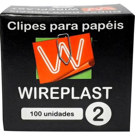 Clips Galvanizado Aco 2 100 Unidades WIREPLAST Clips Magazine Luiza