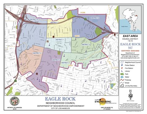 Eagle Rock California Map - Hiking Map