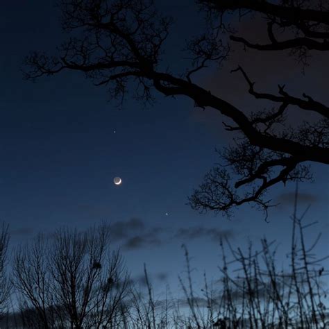 Breathtaking Conjunction Of The Moon Jupiter And Venus Curious Times