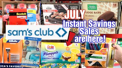 Sam S Club July Instant Savings Catlin Bernardina