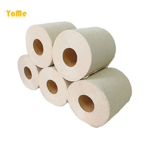 Embossed Virgin Bamboo Pulp Tissue Paper Cheap Toilet Paper Custom Soft