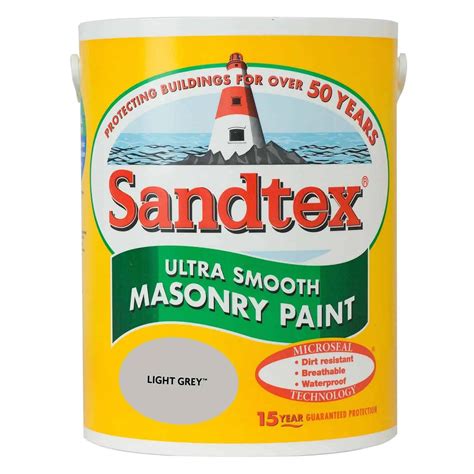 SANDTEX EXTERIOR MASONRY PAINT (LIGHT GREY) (5L) EACH – Buildland Ltd