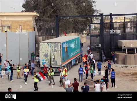 231022 Rafah Oct 22 2023 Xinhua A Truck Loaded With