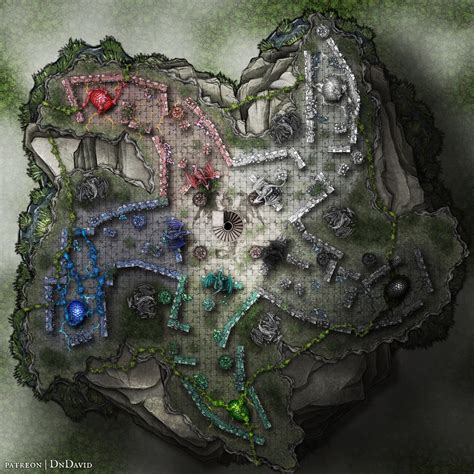 Ruined Temple Of Tiamat X R Battlemaps