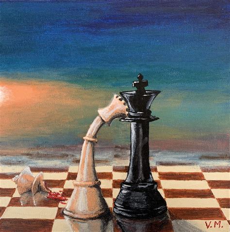 Checkmate Painting By Volodimir Moldavskiy