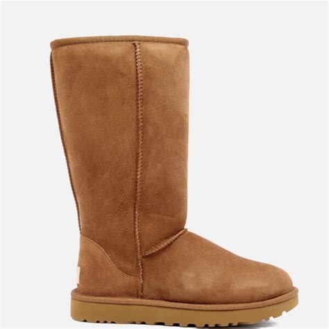 Ugg Women S Classic Tall Ii Sheepskin Boots Chestnut Womens Footwear