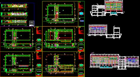 Escuela De Cine En AutoCAD Librería CAD