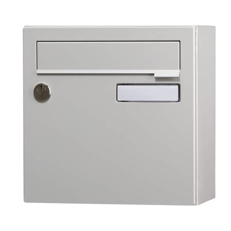 Boîte aux lettres compacte 1 porte extérieur RENZ acier gris Leroy Merlin