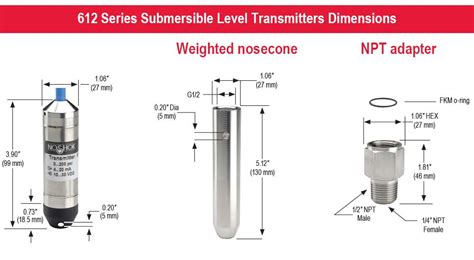 Submersible Level Transmitter Noshok Series Premier Noshok