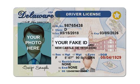 Delaware Fake Id Template Your Fake Id Templates