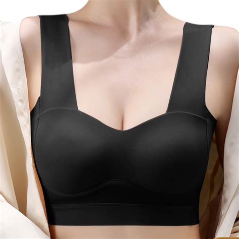 Hcuribad Push Up Bras For Women 2024 New Womens Traceless Strap Ice