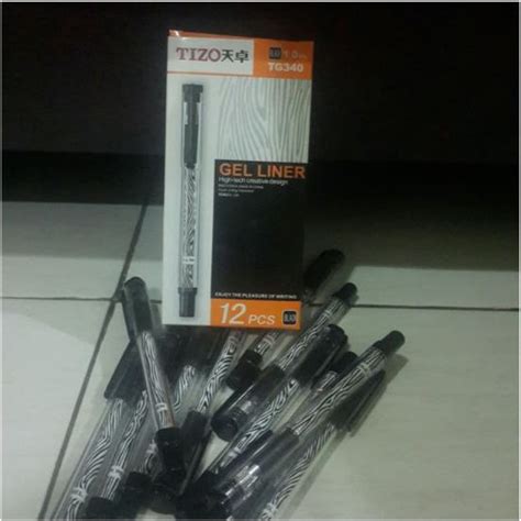 Jual Pulpen Gel Ink Tizo Zebra Warna Hitam Tg Shopee Indonesia