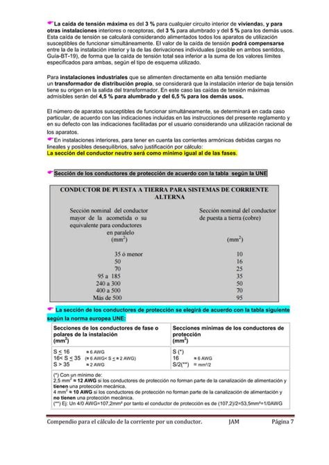 C Lculo De Los Conductores El Ctricos Pdf Descarga Gratuita