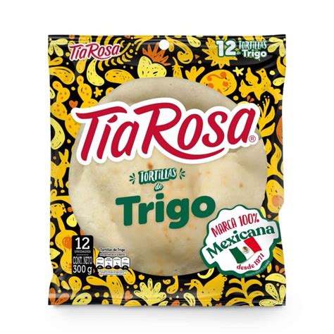 Tortilla Tia Rosa 300g 12u Trigo 100mex La Vaquita