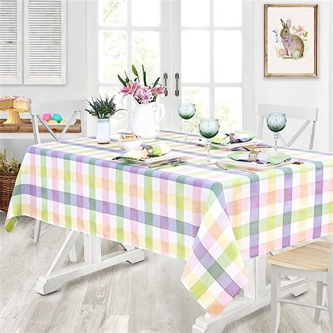 Amazon Home Bargains Plus Rectangle Fabric Tablecloth 60 X 84