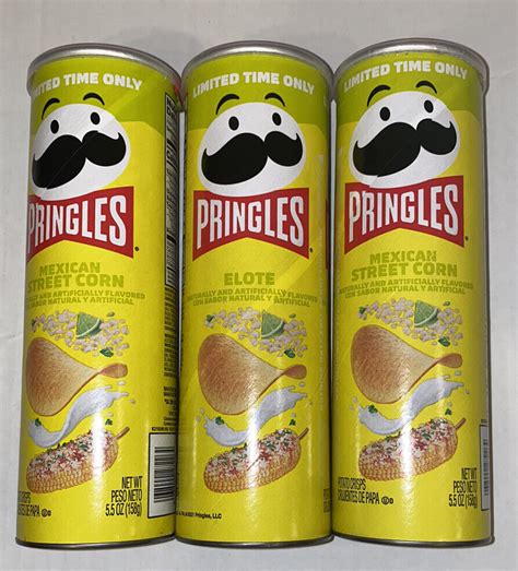 Buy Pringles Mexican Street Corn Elote Limited Edition 3 Pack 55 Oz