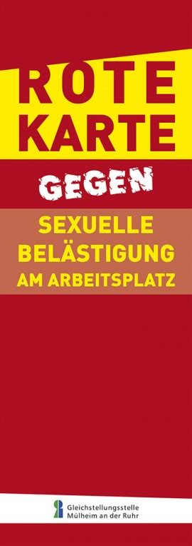 Sexuelle Belästigung Am Arbeitsplatz Stadt Mülheim An Der Ruhr