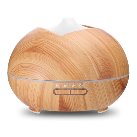 2021 400ml Wood Grain Humidifier Wooden Air Humidifier Ultrasonic Humidifier Aroma Essential Oil