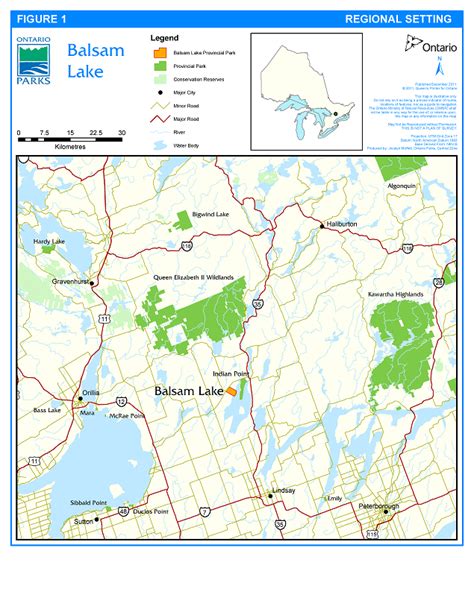 Balsam Lake Provincial Park Management Plan Published 2018 Ontarioca