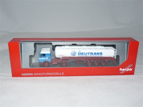 Herpa Mercedes Benz Ng Tank Sattelzug Deutrans