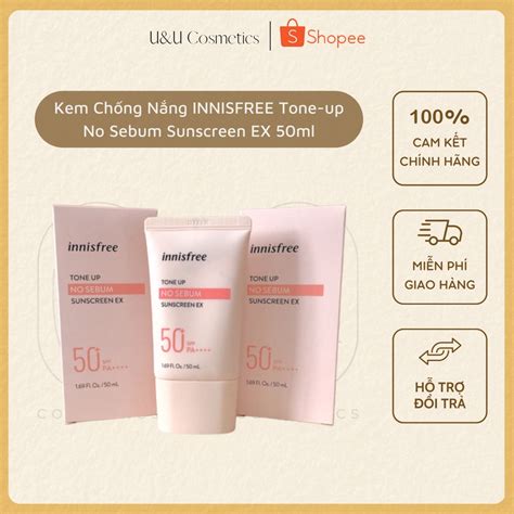 Kem Ch Ng N Ng N Ng Tone Innisfree Tone Up No Sebum Sunscreen Ex Spf